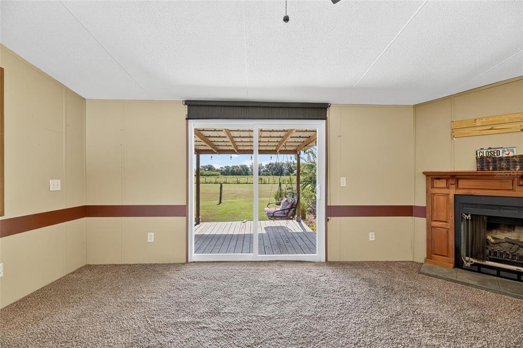 4416 Pippin Road Plant City, FL 33567 - Photo 34 of 86 a view of an empty room with a fireplace and a window