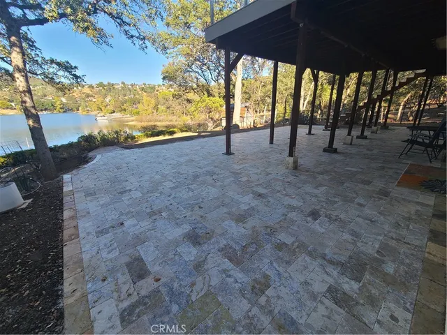 a view of outdoor space with seating