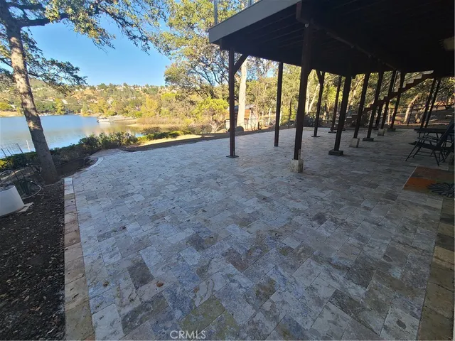 a view of outdoor space with seating