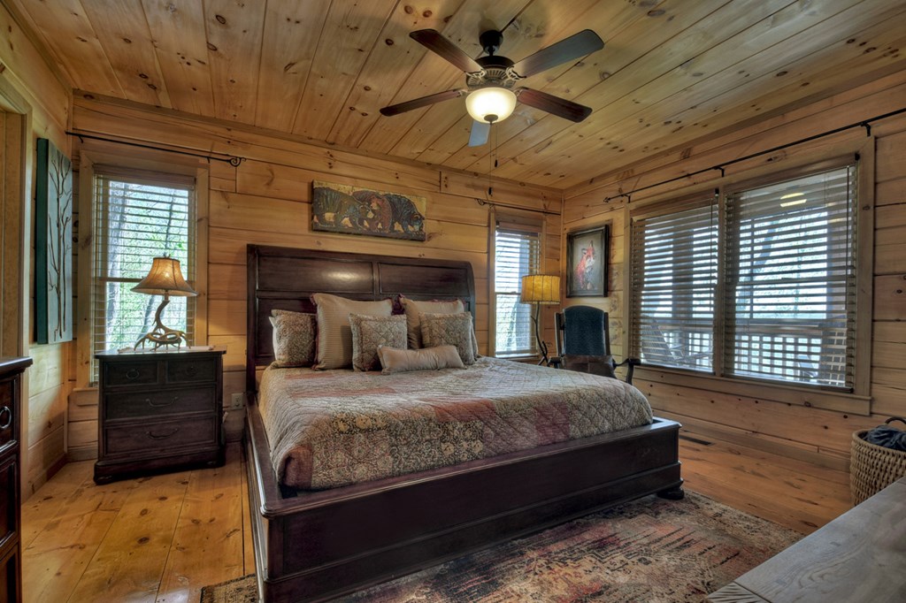 783 North Moreland Drive North Blue Ridge, GA 30513 - Photo 48 of 54 a bedroom with a large bed and a large window