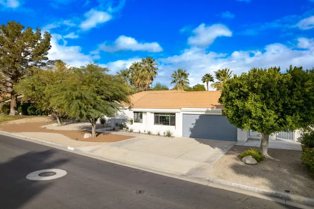 a view of a house with a patio