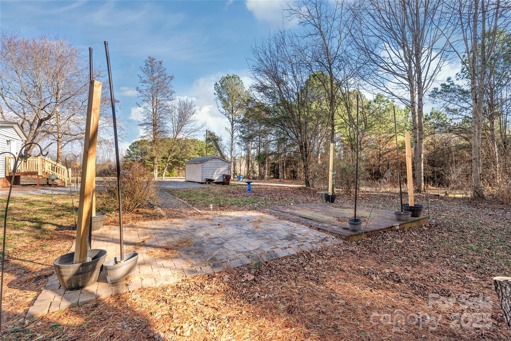 3933 Fallston-Waco Road Lawndale, NC 28090 - Photo 36 of 48 a backyard of a house with lots of green space