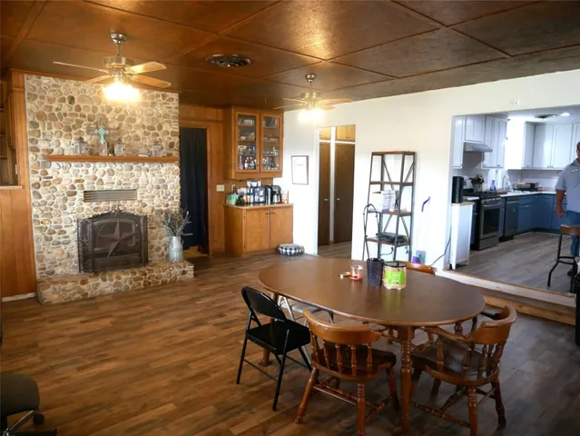a stove top oven sitting inside of a room