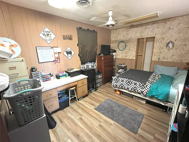 a view of a terrace with yard