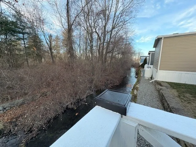 a view of a yard with an outdoor space