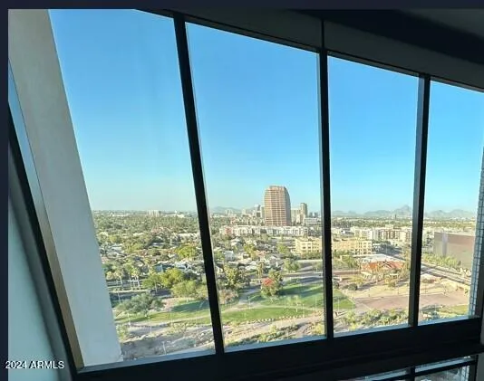 a view of sky from window