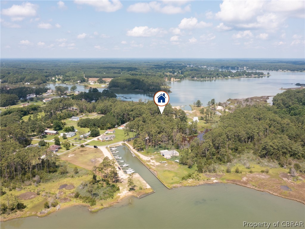 Lot 33 Beaumar Road Moon, VA 23119 - Photo 4 of 13 Aerial view featuring a water view