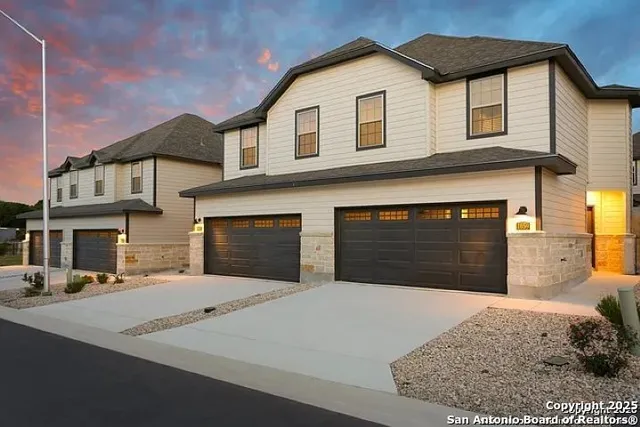 a front view of a house
