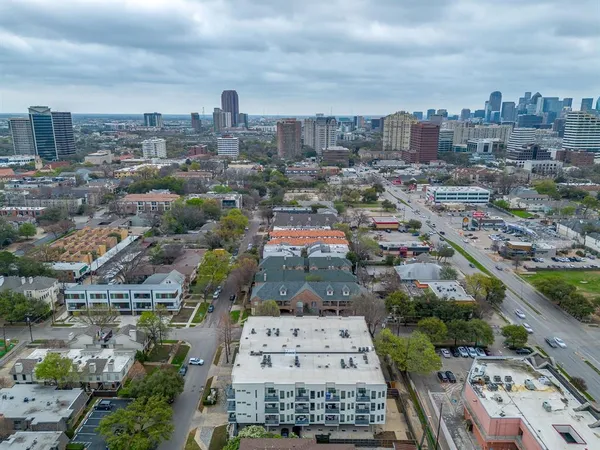 an aerial view of a city