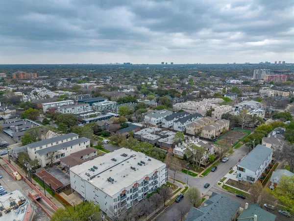 an aerial view of a city