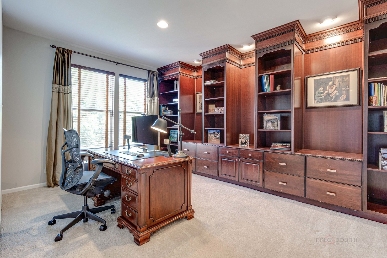 409 Wildflower Way Streamwood, IL 60107 - Photo 18 of 53 a view of a workspace with furniture