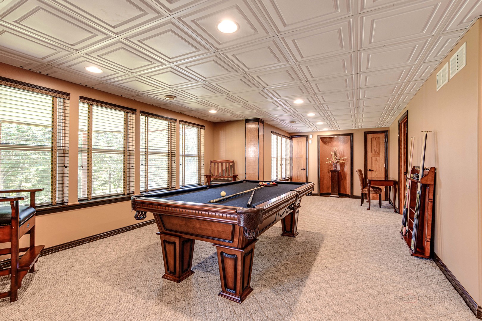 409 Wildflower Way Streamwood, IL 60107 - Photo 35 of 53 a room with furniture pool table and windows
