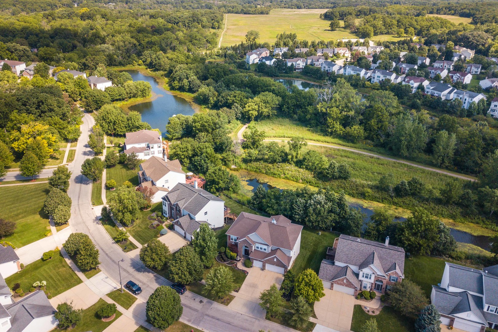 409 Wildflower Way Streamwood, IL 60107 - Photo 52 of 53 an aerial view of residential houses with outdoor space
