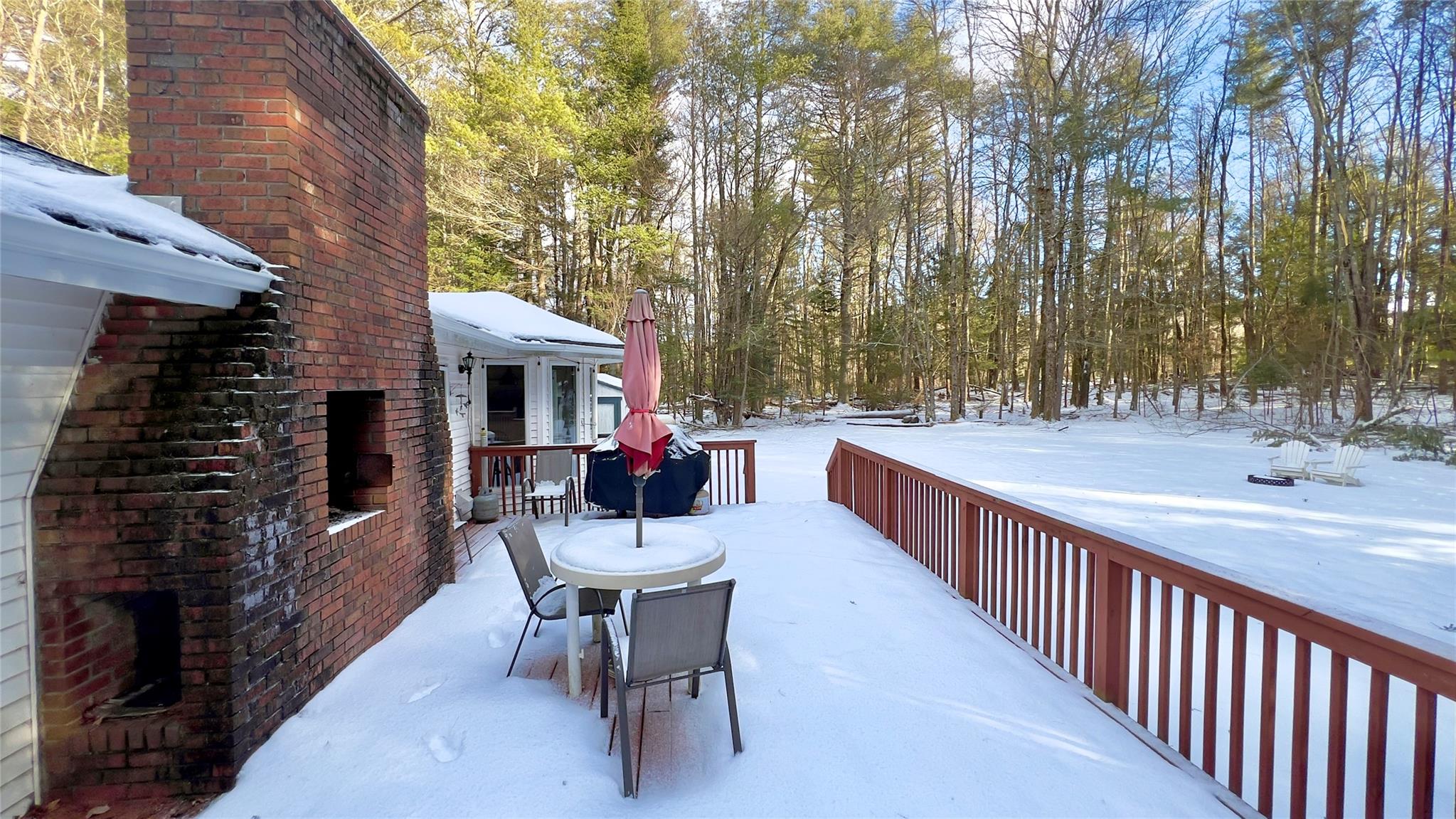 471 Horseshoe Lake Road Swan Lake, NY 12783 - Photo 25 of 39 a view of a chairs and tables in the balcony