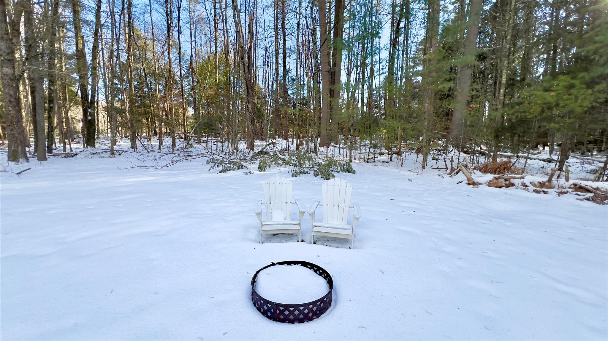 471 Horseshoe Lake Road Swan Lake, NY 12783 - Photo 30 of 39 a view of outdoor space with seating area and trees around