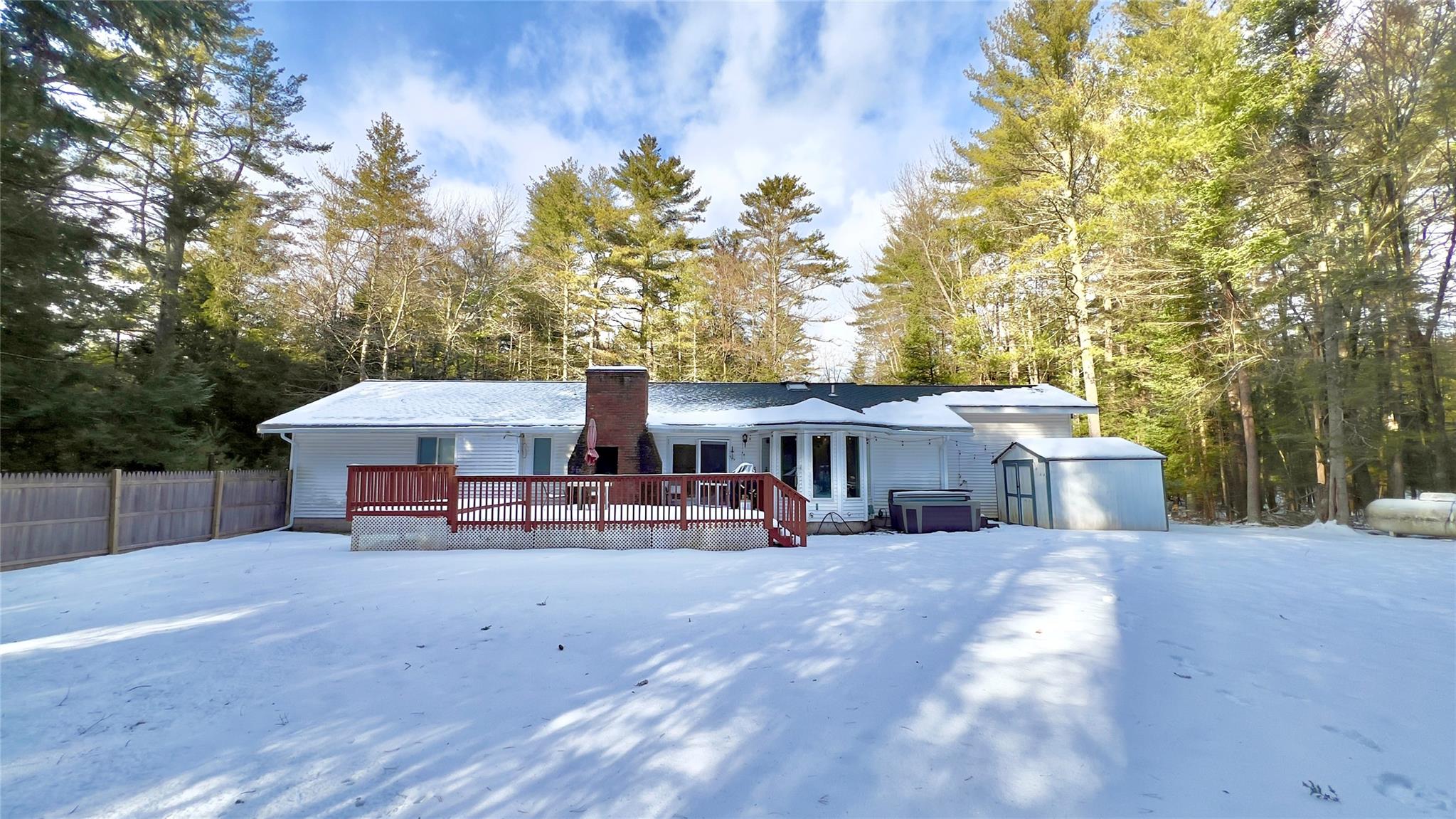 471 Horseshoe Lake Road Swan Lake, NY 12783 - Photo 32 of 39 a view of a white house with a big yard and large trees