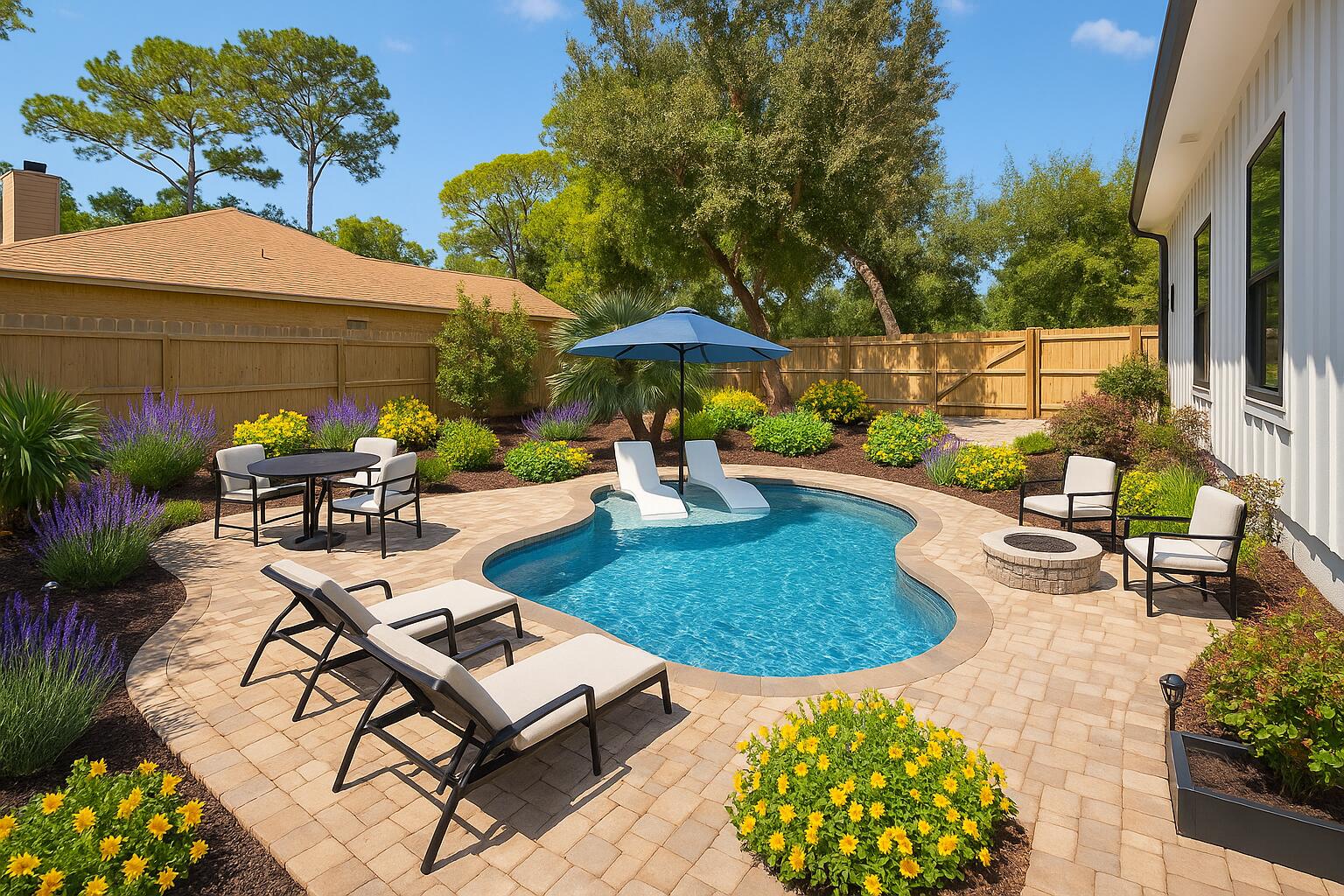 5701 Red Cedar Street Pensacola, FL 32507 - Photo 55 of 68 Backyard Oasis with Pool and Patio (2) (