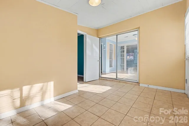 a view of an empty room