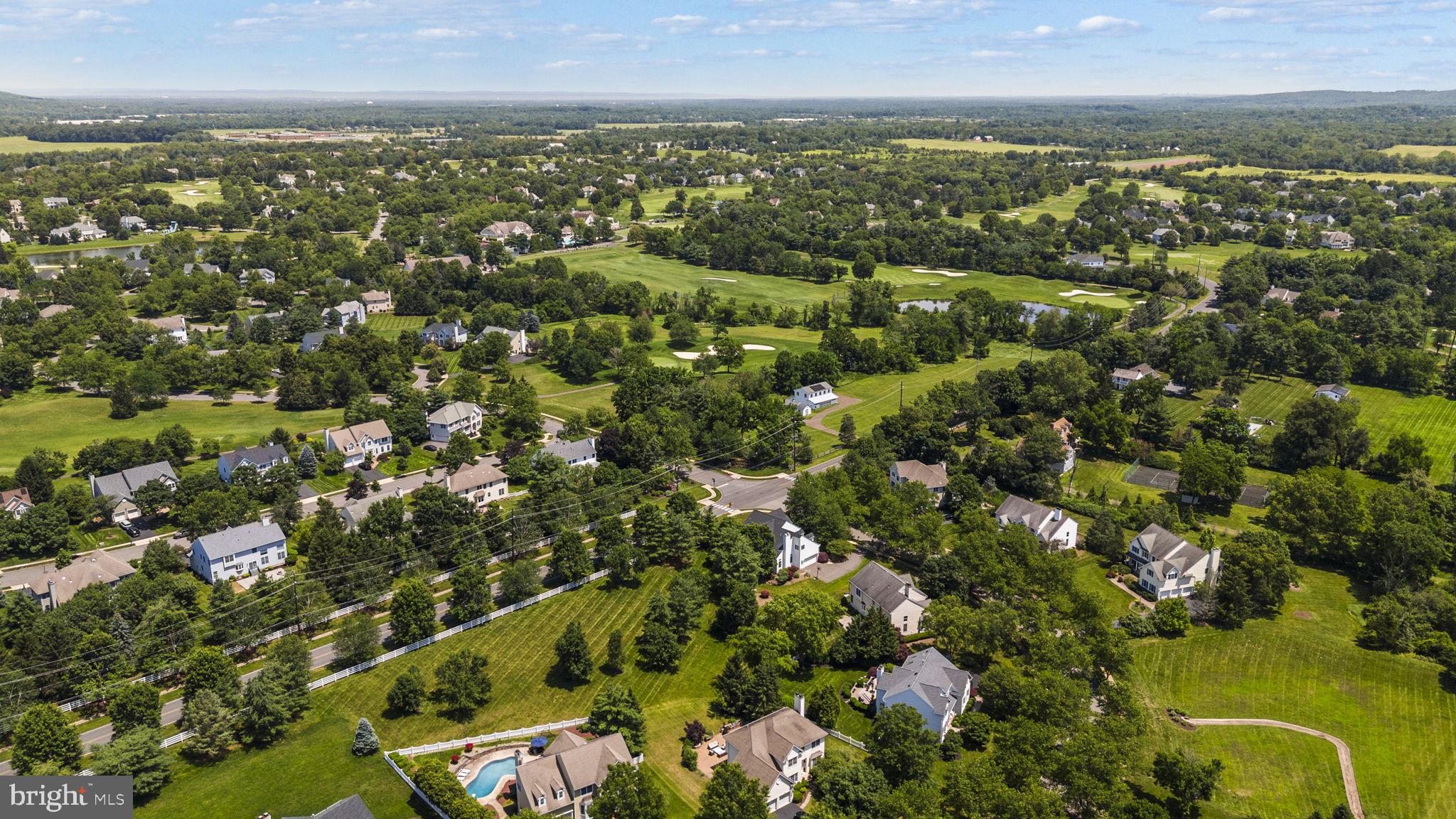 2 Seminole Road Skillman, NJ 08558 - Photo 54 of 60 an aerial view of residential houses with outdoor space and trees