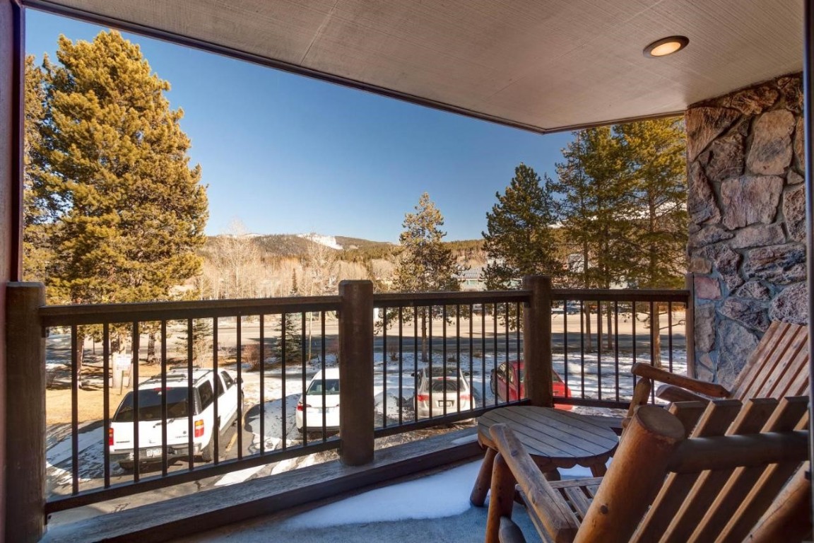 325 Four Oclock Road, Unit A101 Breckenridge, CO 80424 - Photo 10 of 16 a view of a city from a balcony
