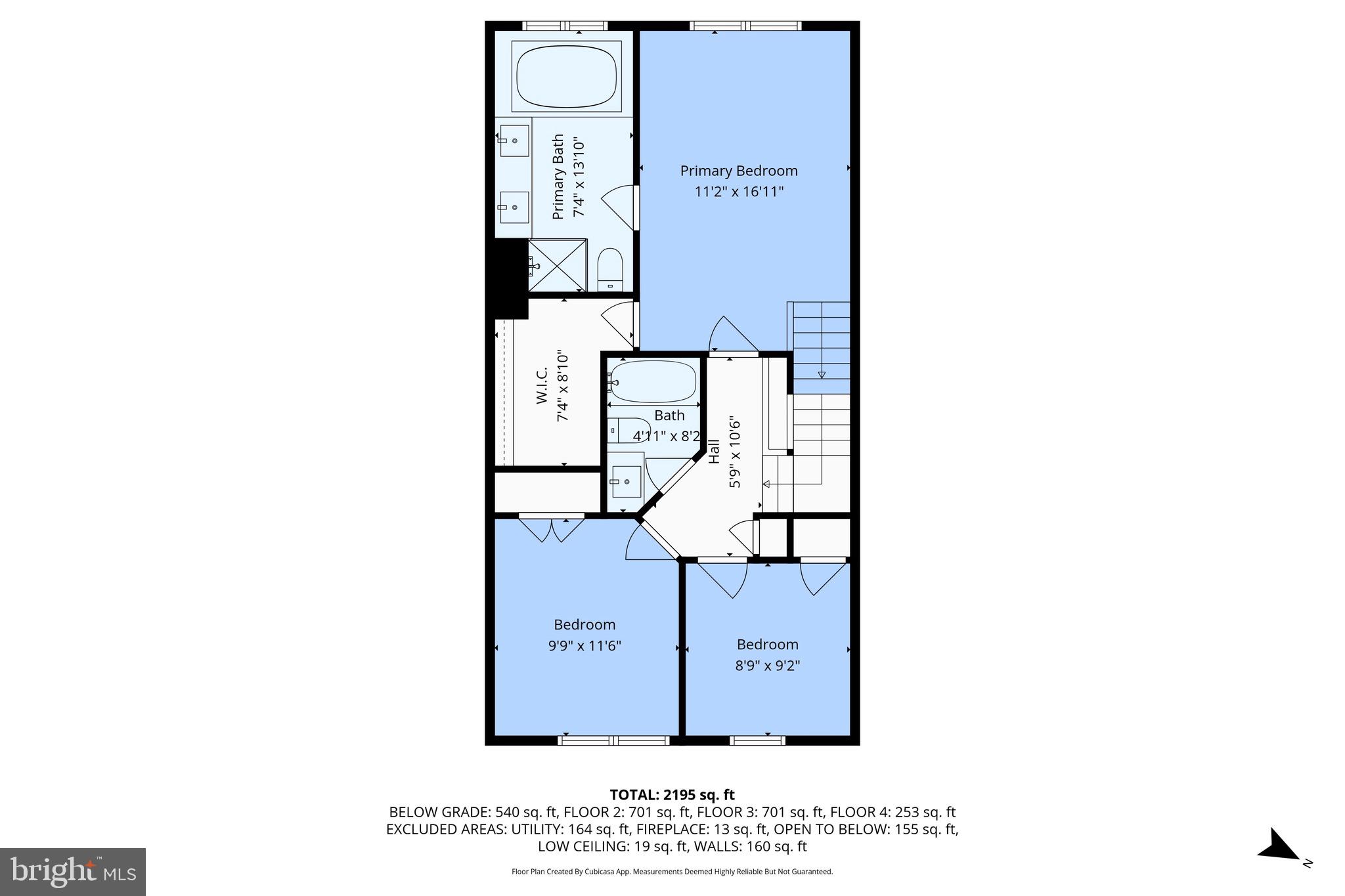 8852 Eagle Rock Lane Springfield, VA 22153 - Photo 58 of 61 Upper level floorplan