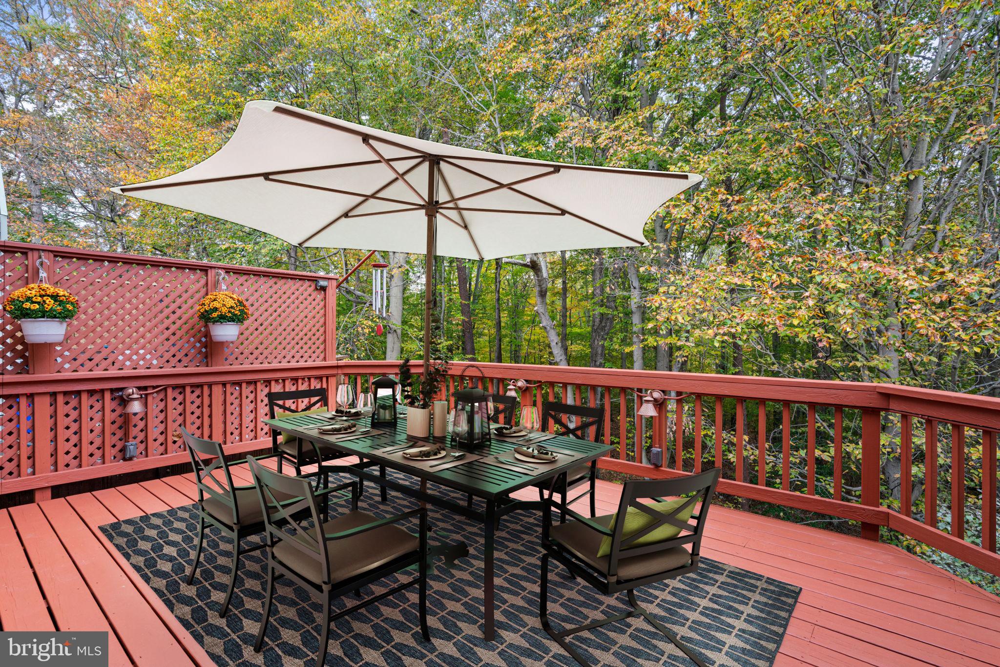 8852 Eagle Rock Lane Springfield, VA 22153 - Photo 54 of 61 a view of a wooden chairs on the deck
