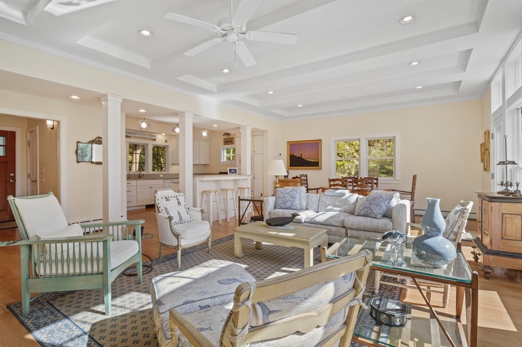 6 Chickadee Lane Truro, MA 02666 - Photo 7 of 42 a living room with furniture and a large window