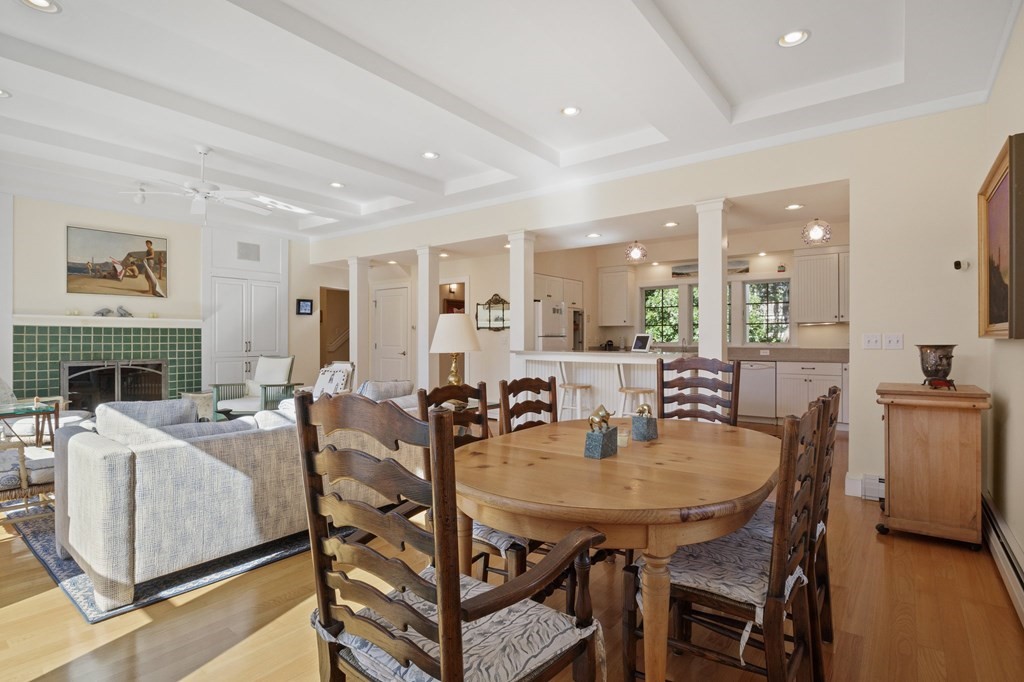 6 Chickadee Lane Truro, MA 02666 - Photo 8 of 42 a view of a dining room with furniture and wooden floor