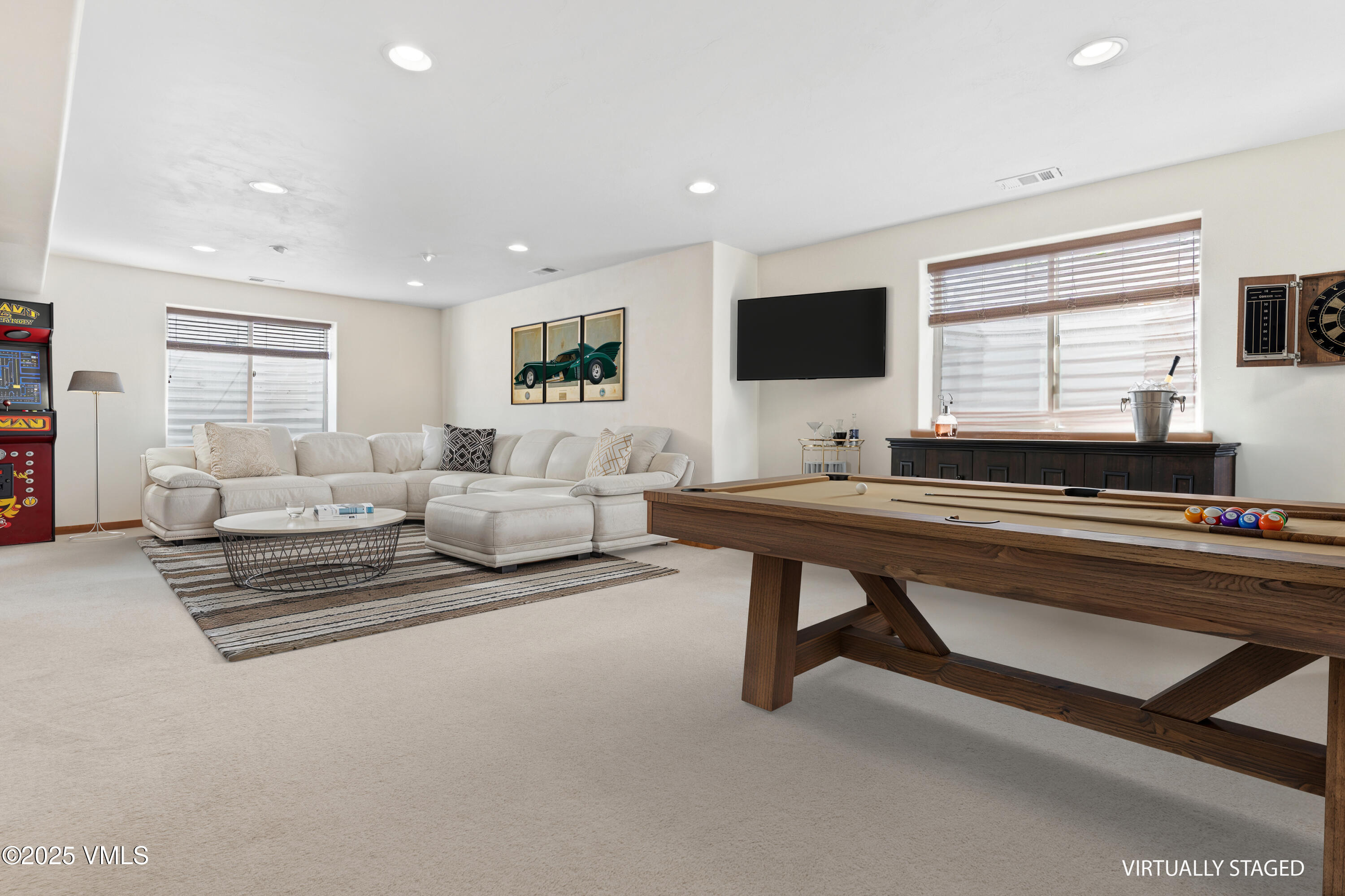 90 Wildhorse Gypsum, CO 81637 - Photo 38 of 61 Lower Level Game Room- Virtually Staged