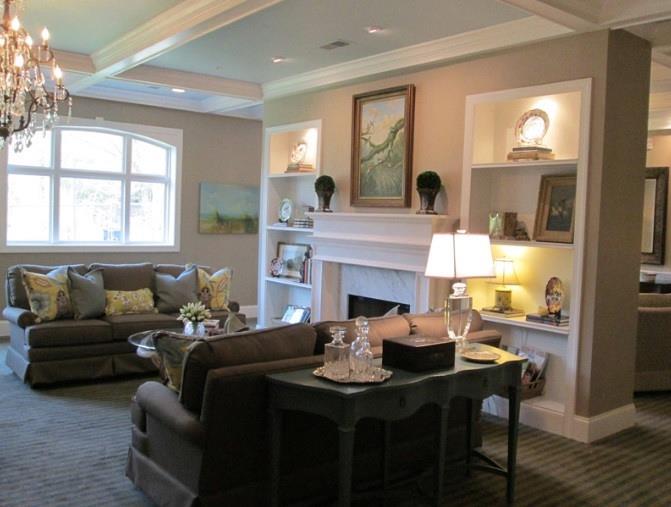 1800 Clairmont Lake, Unit A325 Decatur, GA 30033 - Photo 28 of 51 a living room with furniture a fireplace and a large window