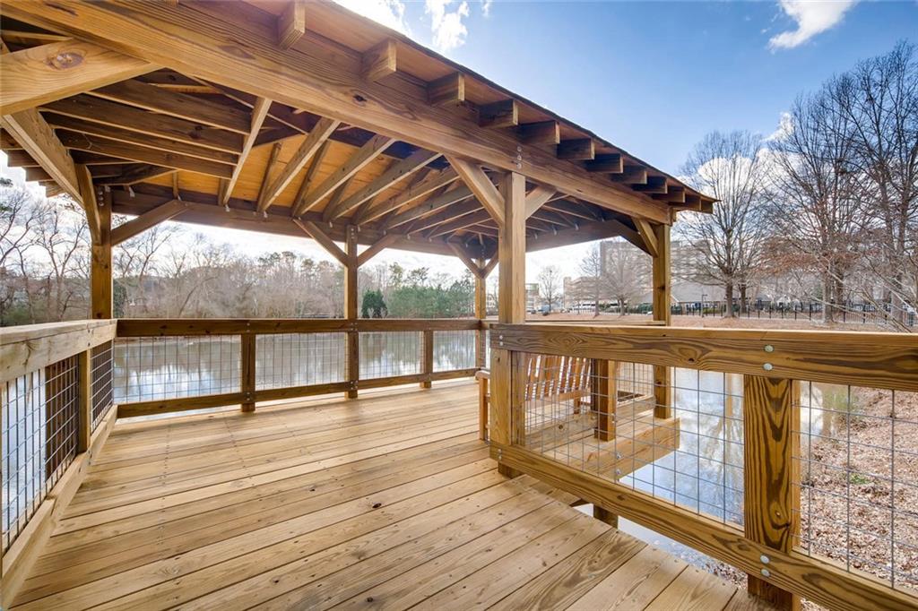 1800 Clairmont Lake, Unit A325 Decatur, GA 30033 - Photo 44 of 51 a view of a balcony with wooden floor