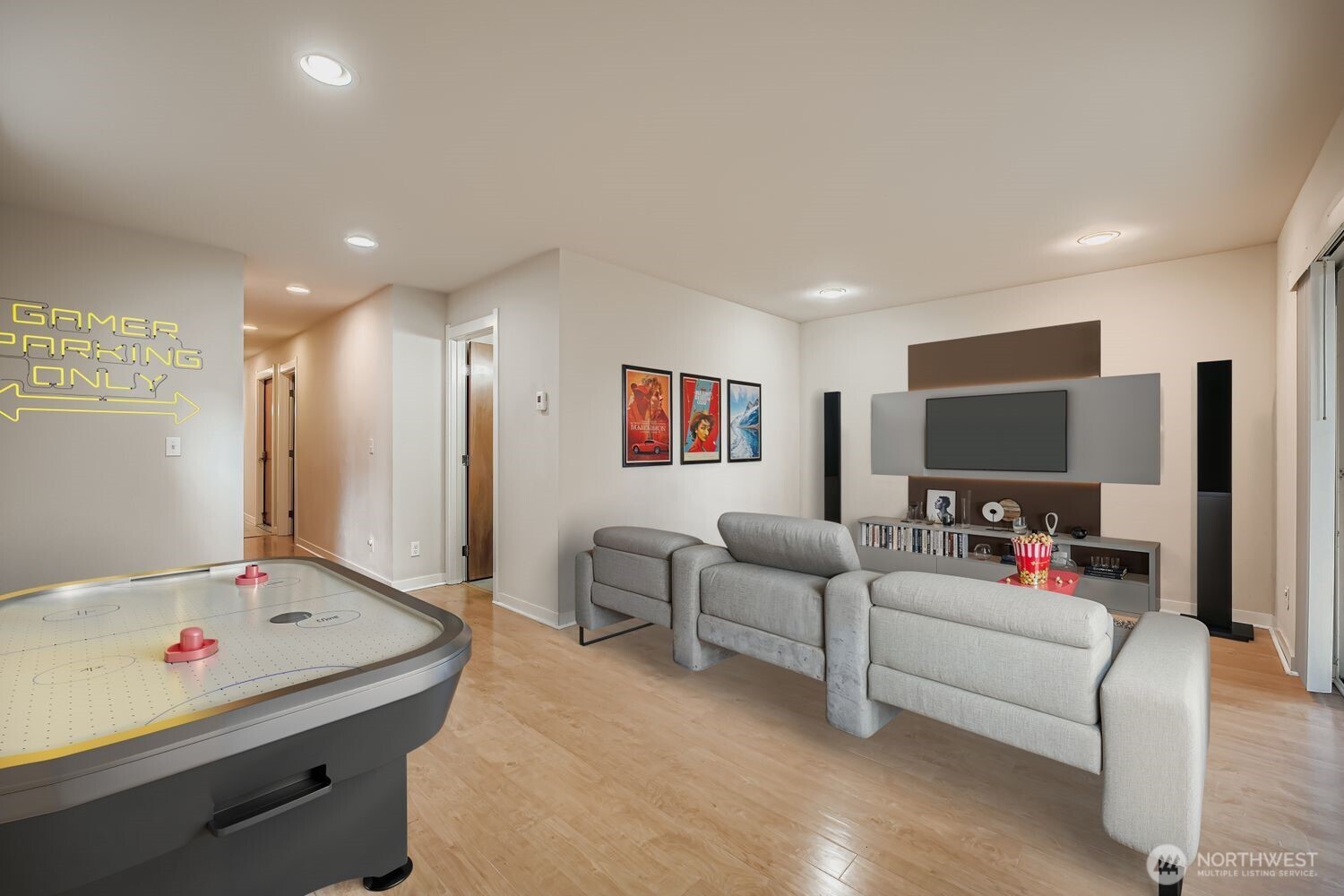 12420 2nd Place Southwest Seattle, WA 98146 - Photo 5 of 31 a living room with furniture and a flat screen tv