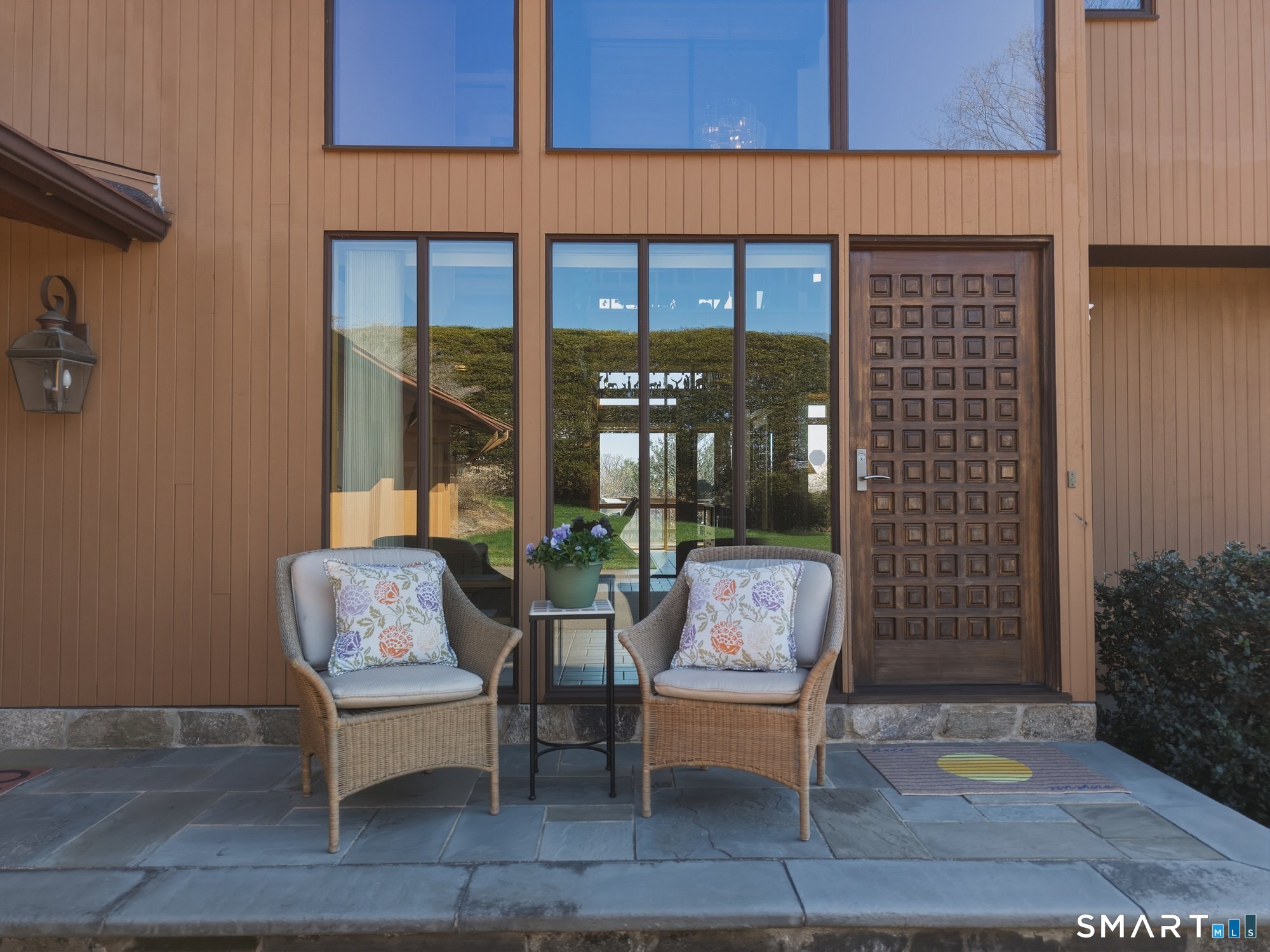 279 Mooreland Road Berlin, CT 06037 - Photo 4 of 40 Detailed rich mahogany wood front door. Stunning windows to let in natural light.