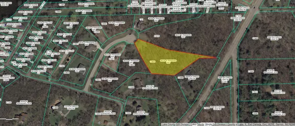 a view of a lush green forest with lots of trees