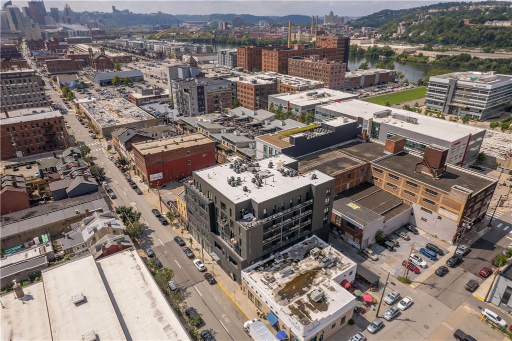 2545 Penn Avenue, Unit 601 Pittsburgh, PA 15222 - Photo 4 of 48 an aerial view of a house with a ocean view