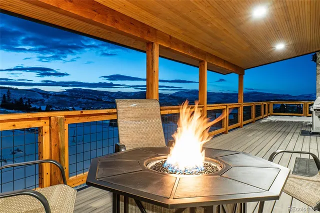a view of kitchen with dining area