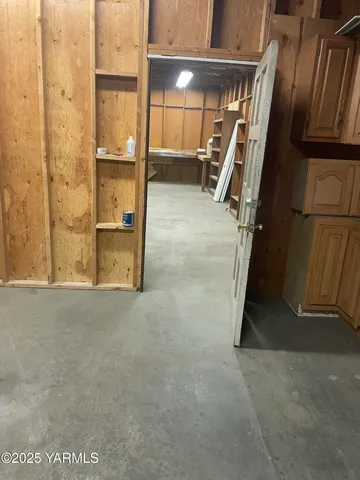 a view of a livingroom with wooden floor