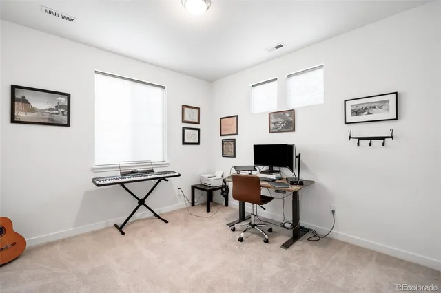 a view of a workspace with a window