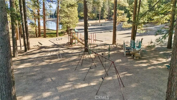 a view of swimming pool with a garden
