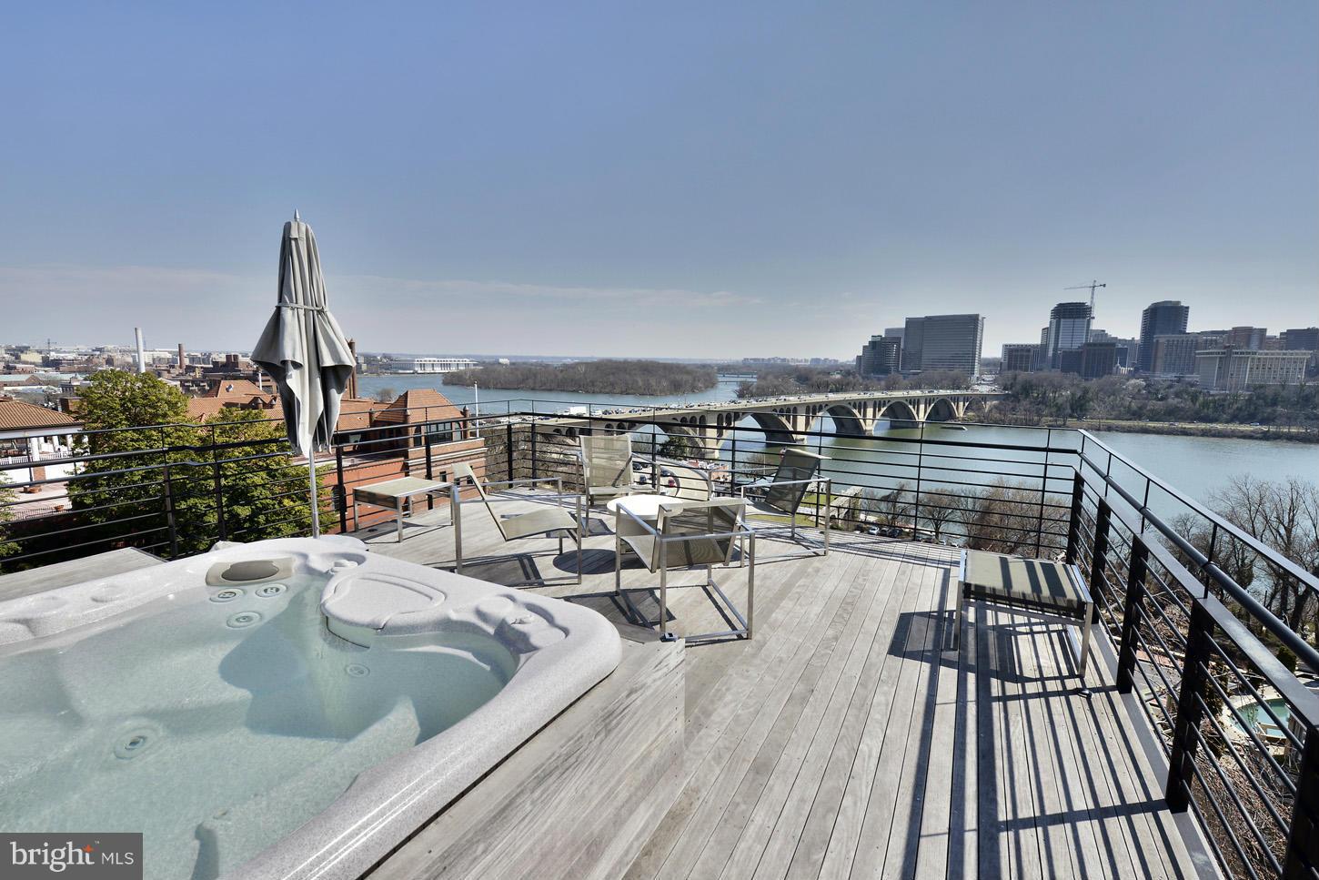 3618 Prospect Street Northwest Washington, DC 20007 - Photo 24 of 30 a view of roof deck with seating area