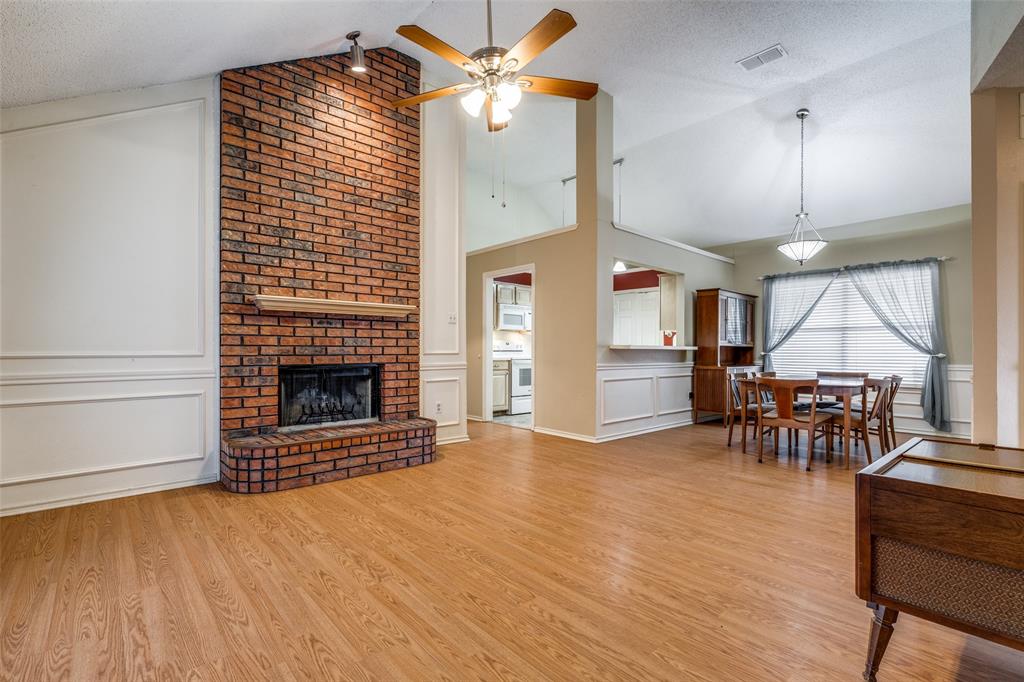 1527 Ranchview Lane Carrollton, TX 75007 - Photo 2 of 25 Wood burning brick fireplace