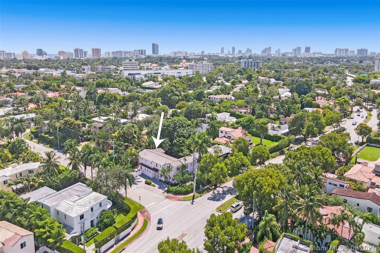 4431 Alton Road Miami Beach, FL 33140 - Photo 3 of 58 an aerial view of residential houses with city view