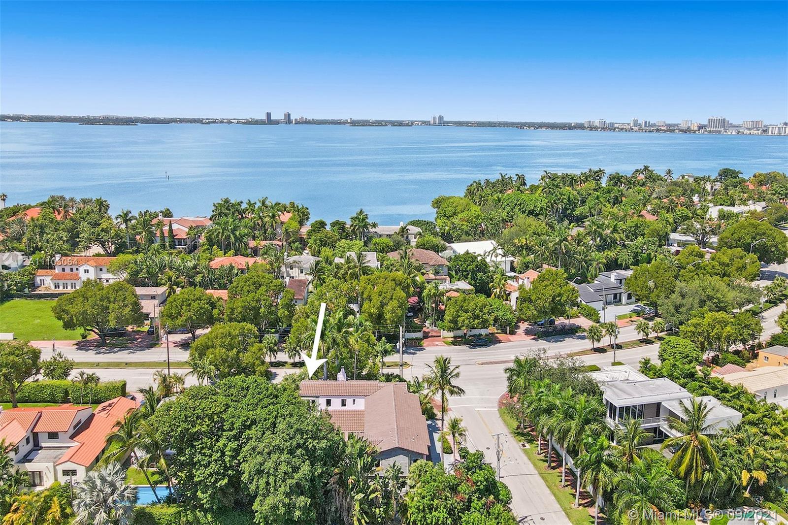 4431 Alton Road Miami Beach, FL 33140 - Photo 56 of 58 a view of a lake with a city view