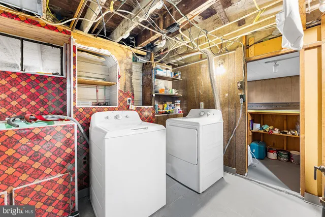 a room with storage and utility