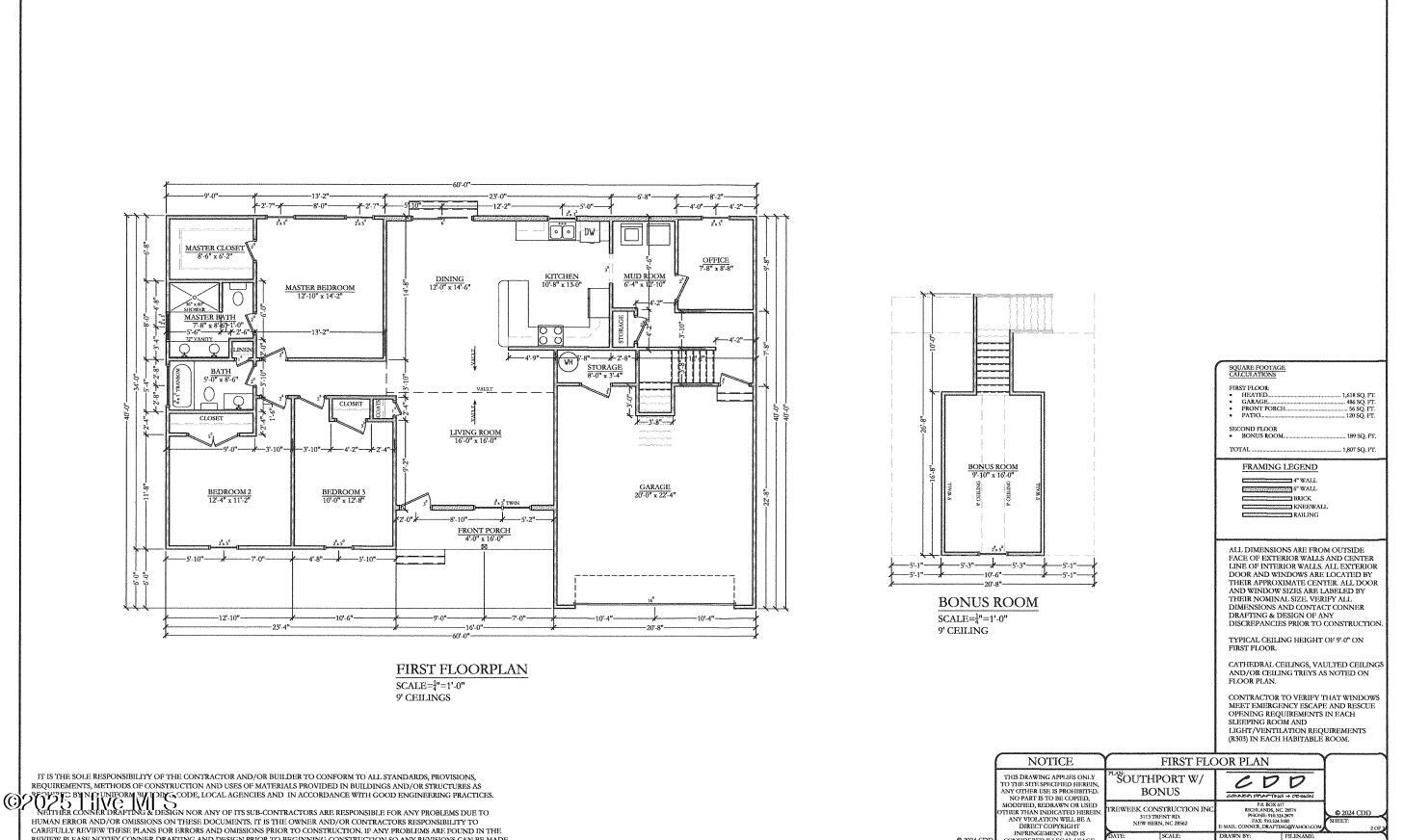 1230 Petite Terre Court New Bern, NC 28560 - Photo 36 of 36 Floor Plan