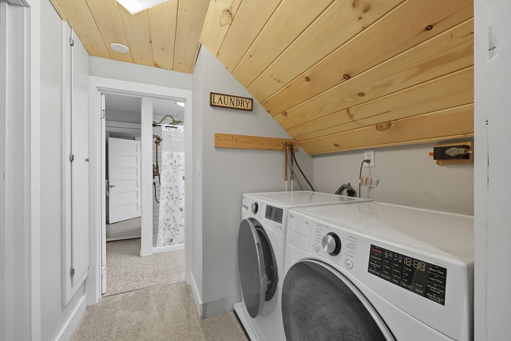 376 NW Road Westhampton, MA 01027 - Photo 36 of 41 a utility room with dryer and washer