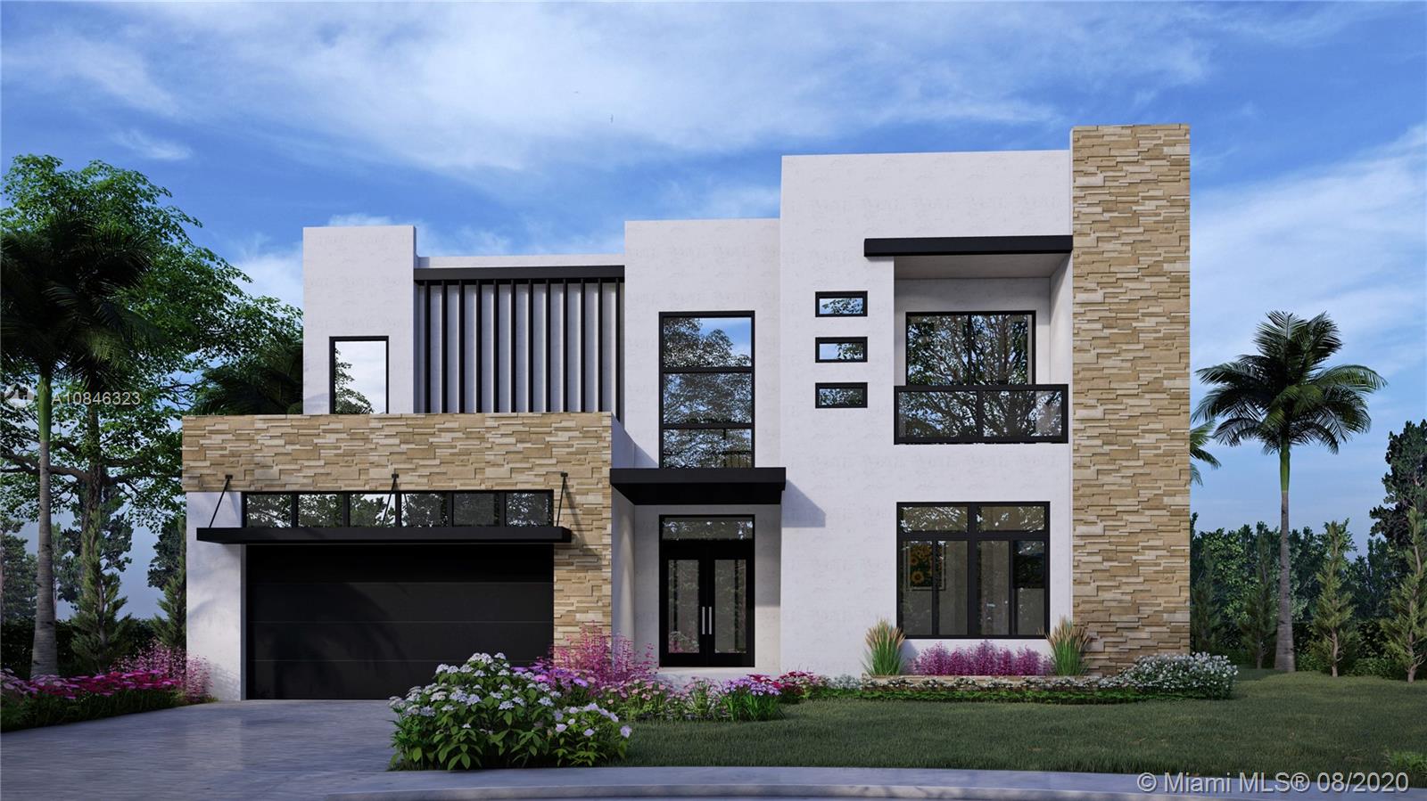 12685 Hickory Road North Miami, FL 33181 - Photo 2 of 5 FRONT FINISH ELEVATION