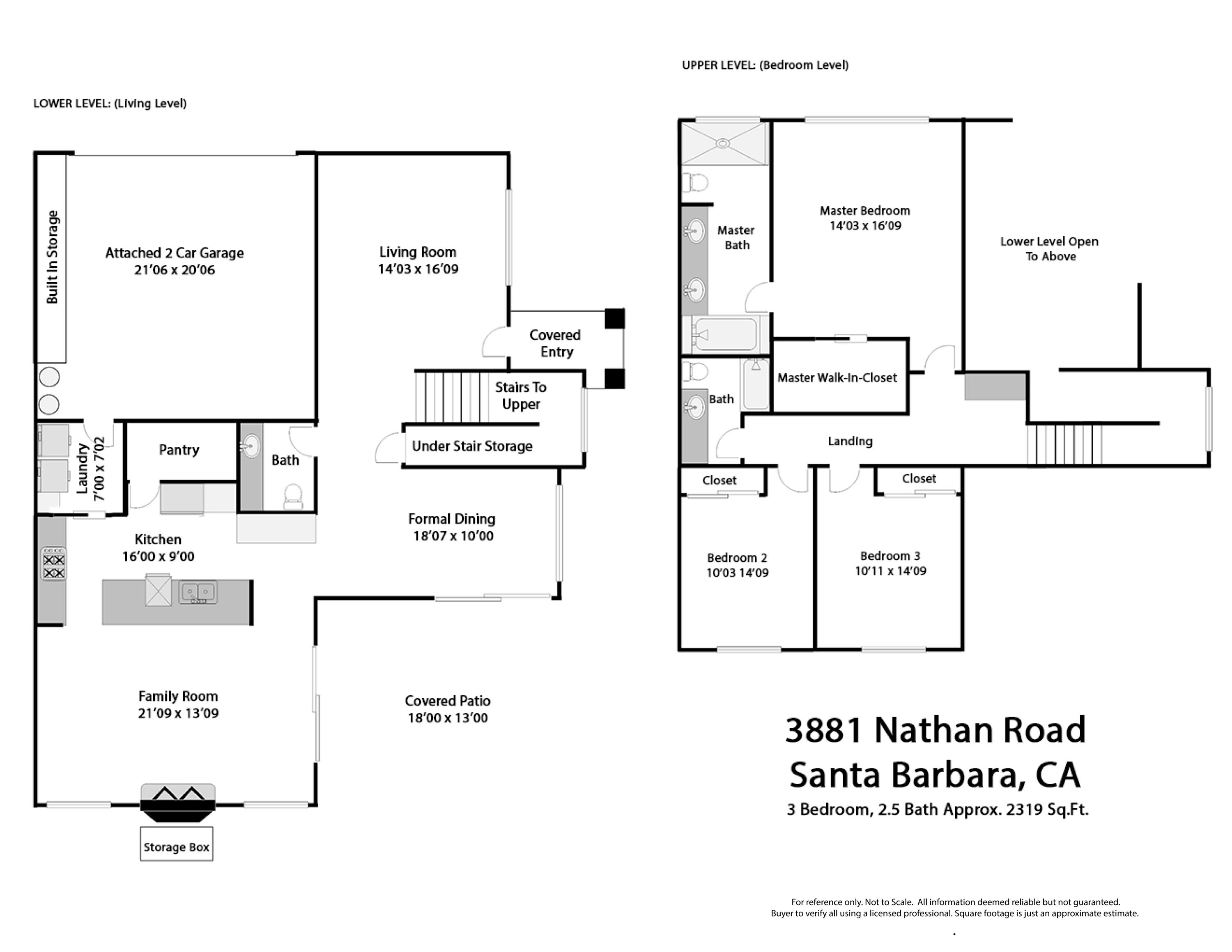 3881 Nathan Road Santa Barbara, CA 93110 - Photo 14 of 14 Floor plan Nathan