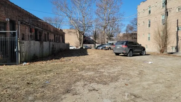 a car parked in front of a house