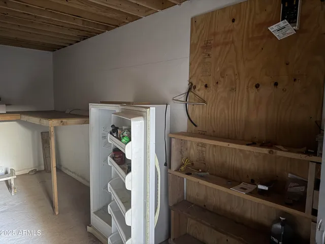 a view of storage and utility room